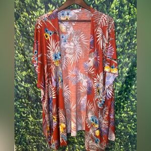 Fashion Nova Multicolor Floral Kimono Top